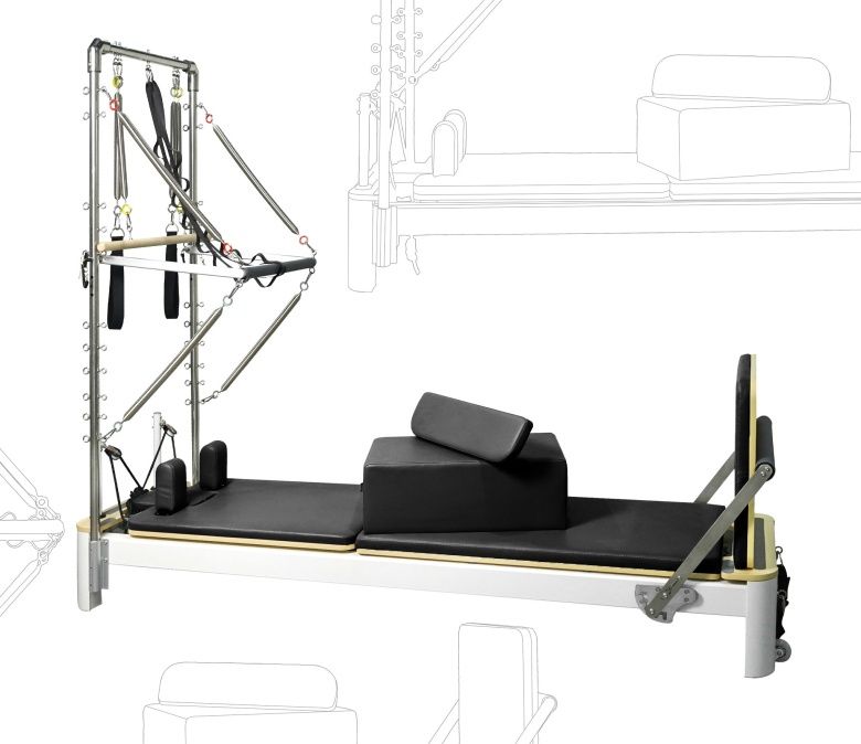 Aluminium legering semi -verhoogde Pilates Reformer
