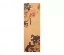 Aangepaste colorfast geprinte kurk rubber yogamat