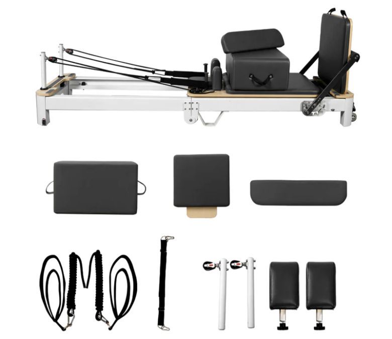 Witte aluminium opvouwbare pilates hervormer te koop