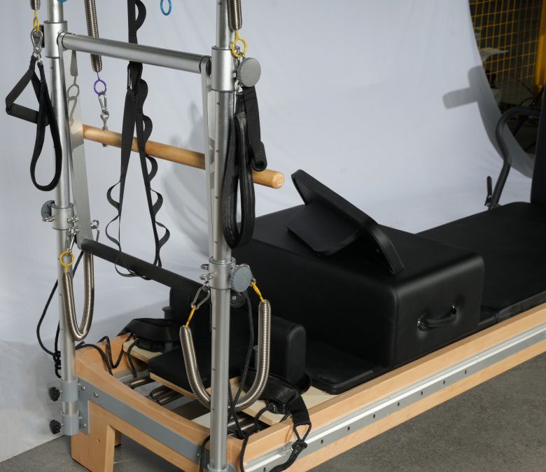 Maple Full Track Split Pilates Reformer met toren