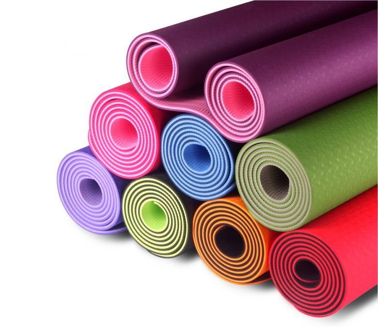 Dubbele laag tpe yoga mat 6mm