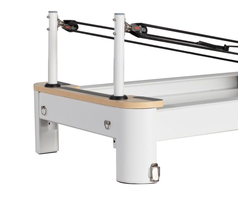 Witte aluminium opvouwbare pilates hervormer te koop