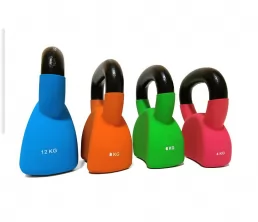 Gevormde enkele vinyl gecoate kettlebell