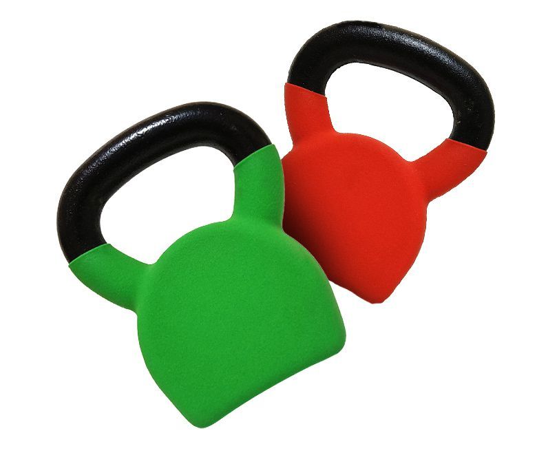 Gevormde enkele vinyl gecoate kettlebell
