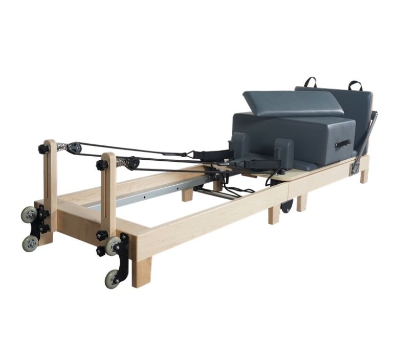Opvouwbare Pilates -trainingsmachine met houten benen