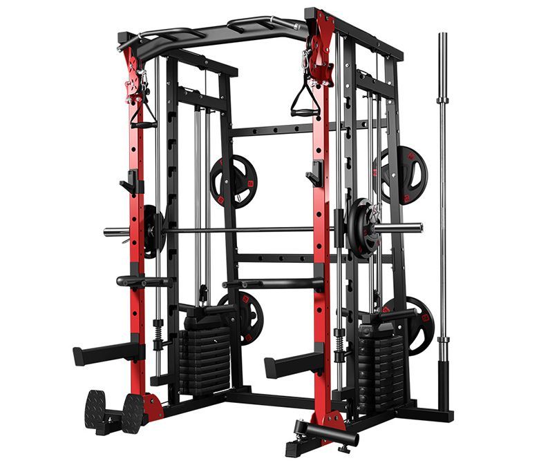 Multi -functionele Smith -machine met verstelbare poelie