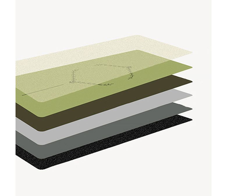 Nieuwe verbeterde verwarming Frosted PU Rubber Yoga Mat