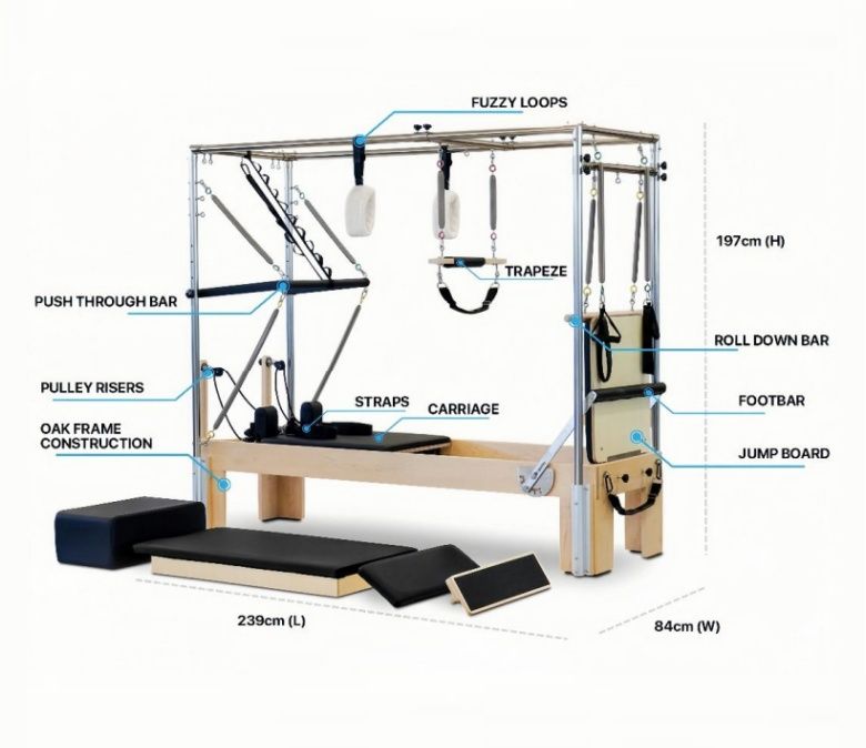Cadillac Reformer Yoga Pilates Reformer volledige trapeze