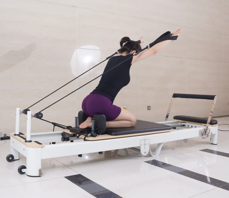 Witte aluminium opvouwbare pilates hervormer te koop