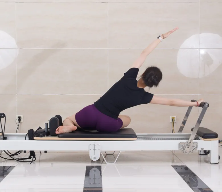 Witte aluminium opvouwbare pilates hervormer te koop
