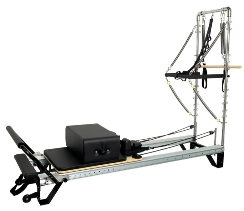 Full Track Aluminium Alloy Pilates Reformer Met Toren
