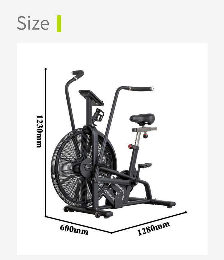 Huishoudelijke aerobe fitness Windweerstand fiets