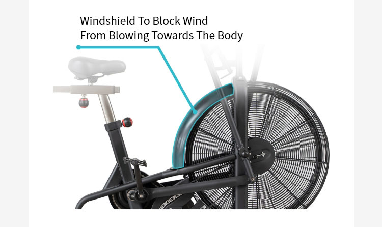Huishoudelijke aerobe fitness Windweerstand fiets