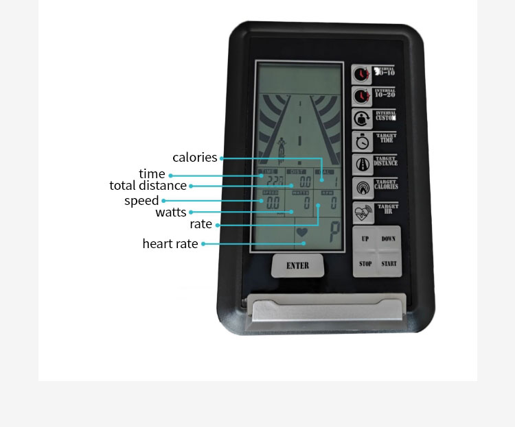 Huishoudelijke aerobe fitness Windweerstand fiets